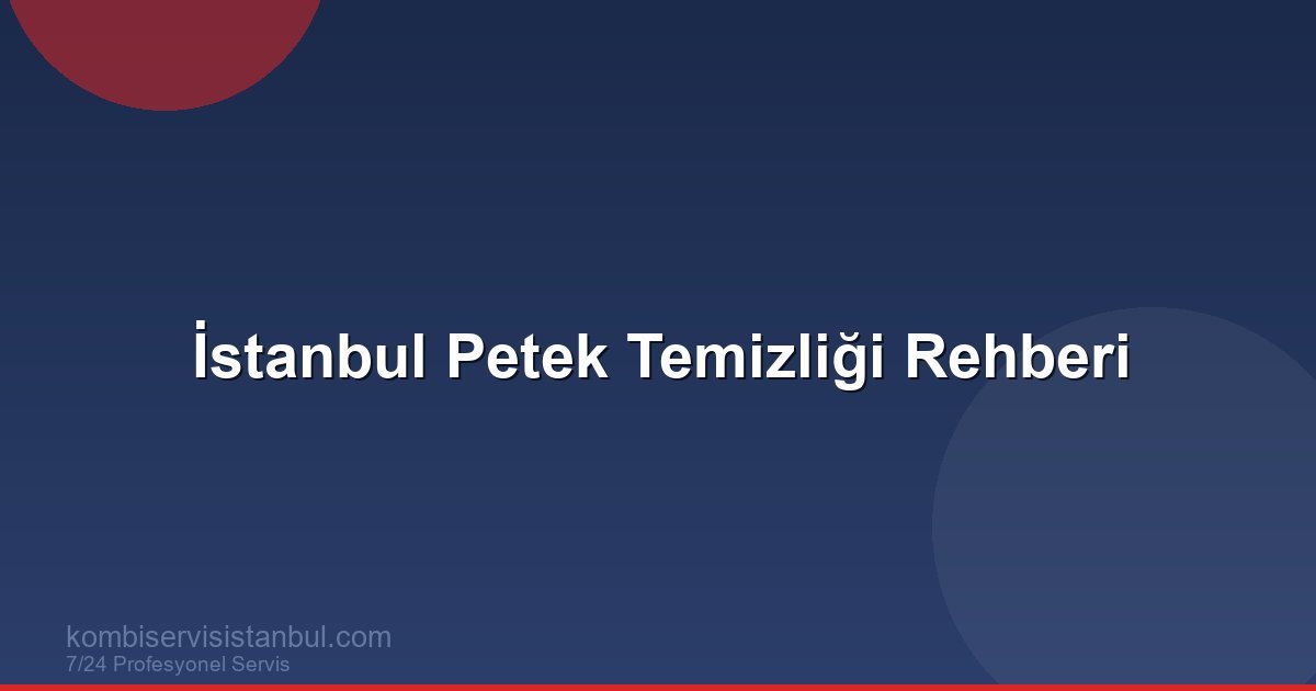İstanbul'da Petek Temizliği: Hangi Sıklıkla Yaptırmalısınız?